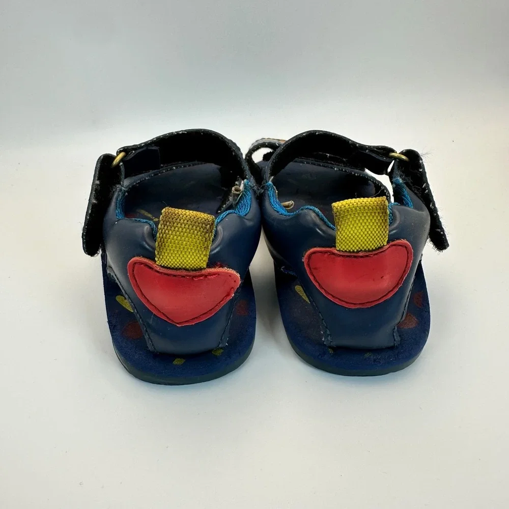 Disney Winnie the Pooh Sandals Kids Size‎ 10 Navy Blue Baseball Sporty Casual